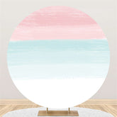 Rosa Und Blau Weiß Glücklich Geburtstag Kreis Hintergrund